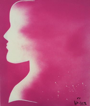 Peinture intitulée "Fille sans visage" par Franck Varoclier, Œuvre d'art originale, Acrylique