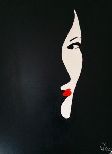 Peinture intitulée "Triple face" par Franck Varoclier, Œuvre d'art originale, Acrylique