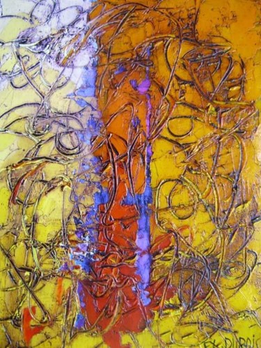 Painting titled "enigme 63" by Fx Dubois, Original Artwork