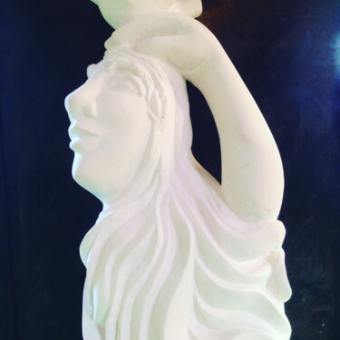 Sculptuur getiteld "figure de proue" door Fxl, Origineel Kunstwerk, Steen
