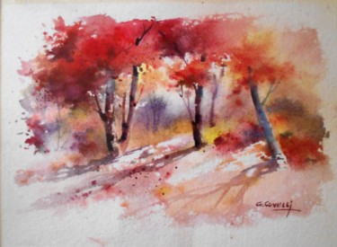 Peinture intitulée "Aquarelle 4" par Covelli, Œuvre d'art originale, Aquarelle