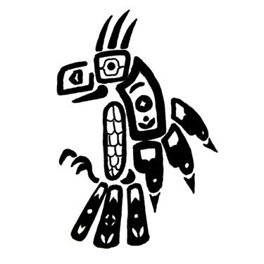 Oiseau Tonnerre Drawing titled "Oiseau Tonnerre" by Guillaume Flouriot, Original Art, Ink