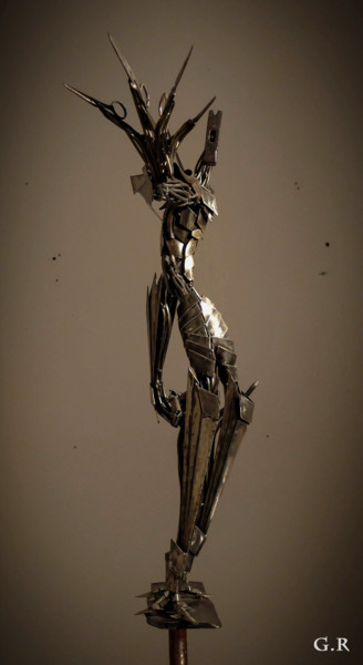Sculpture intitulée "Seth" par G.R, Œuvre d'art originale, Métaux