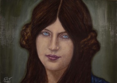Malerei mit dem Titel "In honor of Jeanne…" von Gian Roberto Tognetti, Original-Kunstwerk, Öl