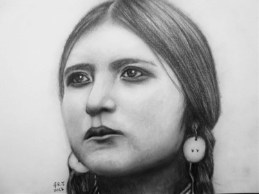 Dessin intitulée "In honor of Native…" par Gian Roberto Tognetti, Œuvre d'art originale, Graphite