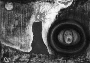 图画 标题为“Essenza onirica di…” 由Gian Roberto Tognetti, 原创艺术品, 木炭