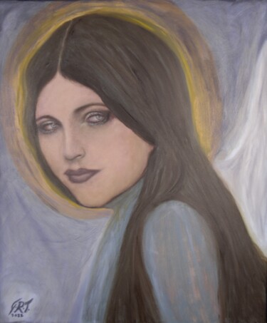 Malerei mit dem Titel "Guardian Angel" von Gian Roberto Tognetti, Original-Kunstwerk, Öl