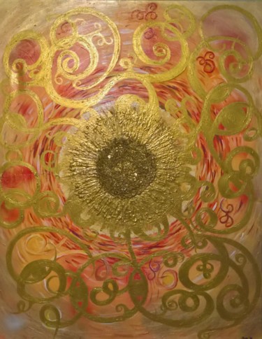 Schilderij getiteld "daisy eruption" door G-Sus, Origineel Kunstwerk, Acryl
