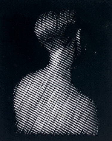Collagen mit dem Titel "Gertrude" von G Teisseyre, Original-Kunstwerk, Collagen