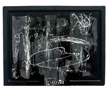 Malerei mit dem Titel "escape landscape" von G Teisseyre, Original-Kunstwerk, Emaille