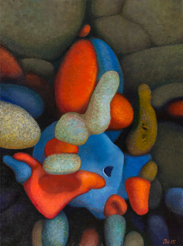 Картина под названием "Игрушка" - Геннадий Трошков, Подлинное произведение искусства, Масло