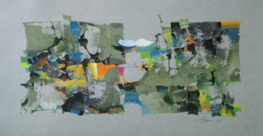 Картина под названием "monoprint-4" - Геннадий Трошков, Подлинное произведение искусства, Масло