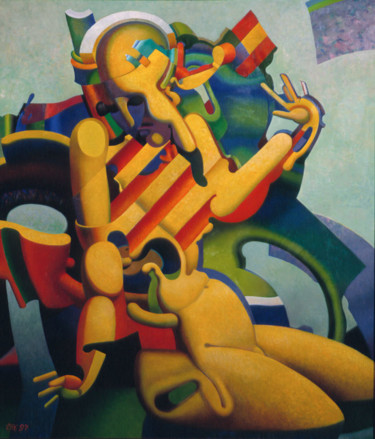 Картина под названием "Нарцисс." - Геннадий Трошков, Подлинное произведение искусства, Масло