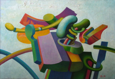 Картина под названием "Карамельная реально…" - Геннадий Трошков, Подлинное произведение искусства, Масло