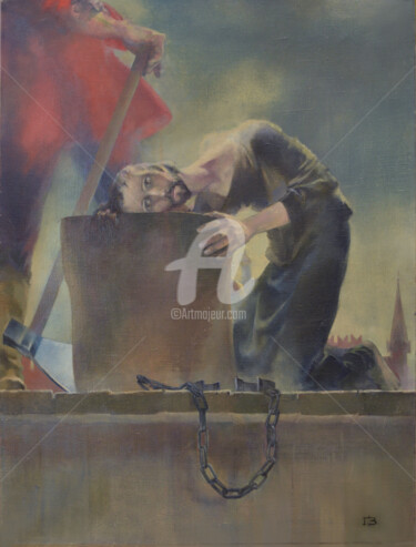 Pintura titulada "Place of execution" por Gennady Zmitrovich, Obra de arte original, Oleo