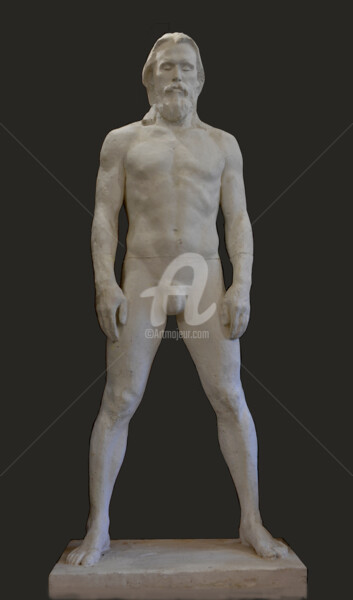 Γλυπτική με τίτλο "Man" από Gennady Zmitrovich, Αυθεντικά έργα τέχνης, Γύψος