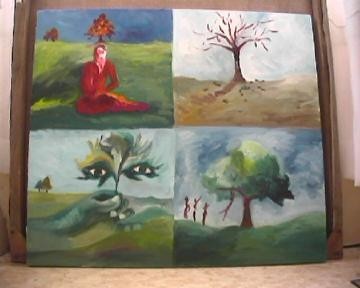 Painting titled "nature mature" by Gabale, Original Artwork, Oil