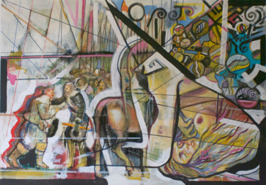 Pittura intitolato "22velasquez-incontr…" da Giovanni Gabassi, Opera d'arte originale