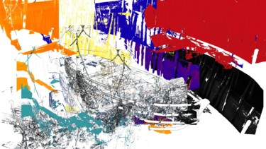 Arts numériques intitulée "Barca affondata all…" par Giovanni Gabassi, Œuvre d'art originale, Peinture numérique