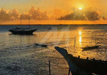 Cajaíba ao por do sol 2 Gravures & estampes intitulée "Cajaíba ao por do s…" par Gabo Gussen, Œuvre d'art originale, Impression numérique
