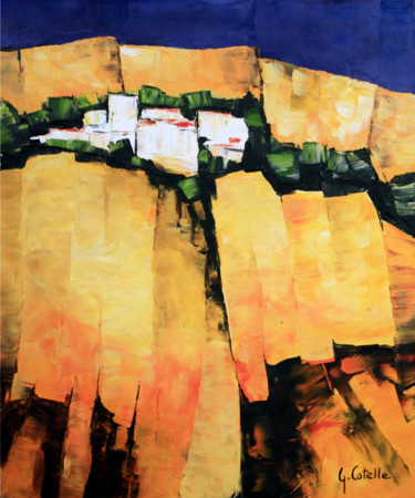 Картина под названием "p-11-46x55" - Gabriel Cotelle, Подлинное произведение искусства, Масло