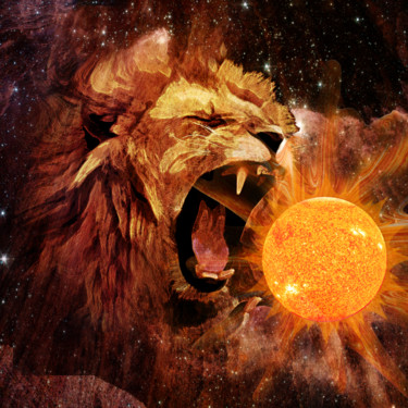 Digital Arts titled "leo-lion" by Gabriel Cotelle, Original Artwork, 2D Digital Work