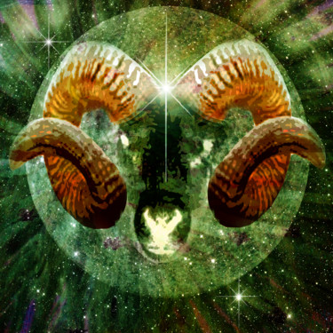 Digital Arts titled "aries-belier" by Gabriel Cotelle, Original Artwork, 2D Digital Work