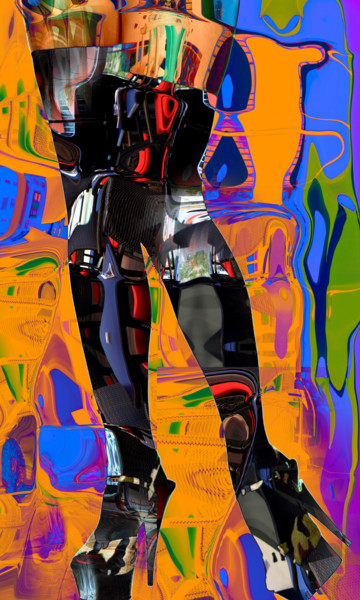 Arts numériques intitulée "Des bas & des jambe…" par Gabriel Cotelle, Œuvre d'art originale, Travail numérique 2D