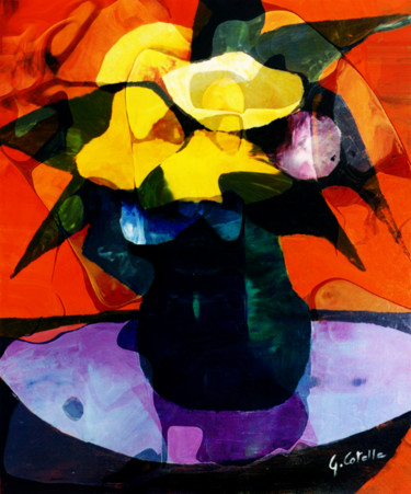 Malerei mit dem Titel "d-33-38x46" von Gabriel Cotelle, Original-Kunstwerk, Öl