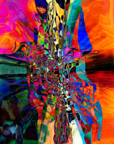 Digital Arts titled "abst-07" by Gabriel Cotelle, Original Artwork, Digital Painting