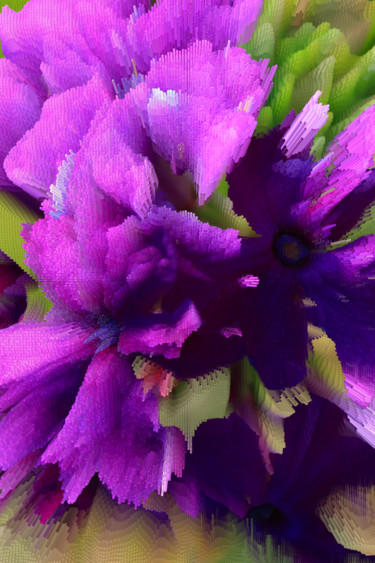 Digital Arts titled "Explosion florale 02" by Gabriel Cotelle, Original Artwork, 2D Digital Work