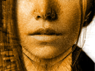 Digital Arts titled "A golden girl" by Gabriel Cotelle, Original Artwork, 2D Digital Work