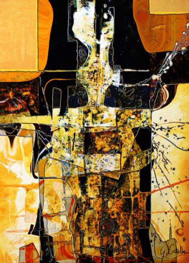 Σχέδιο με τίτλο "Crucifixion" από Gabriel Cotelle, Αυθεντικά έργα τέχνης, Μελάνι