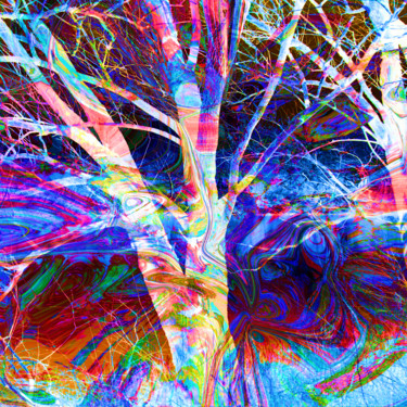 Digitale Kunst getiteld "Mon arbre généalogi…" door Gabriel Cotelle, Origineel Kunstwerk, 2D Digital Work