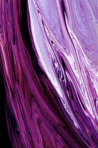 Grafika cyfrowa / sztuka generowana cyfrowo zatytułowany „Turbulence mauve” autorstwa Gabriel Cotelle, Oryginalna praca, 2D…