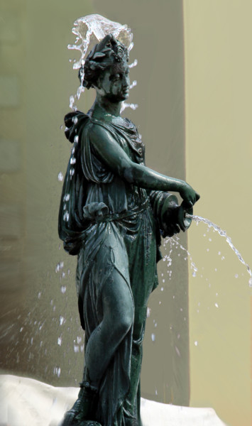 Photographie intitulée "femme fontaine ?" par Gabriel Cotelle, Œuvre d'art originale, Photographie numérique