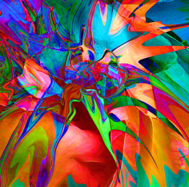 Arts numériques intitulée "floraison" par Gabriel Cotelle, Œuvre d'art originale, Travail numérique 2D