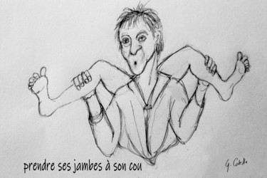 Рисунок под названием "french idiom 5" - Gabriel Cotelle, Подлинное произведение искусства, Карандаш