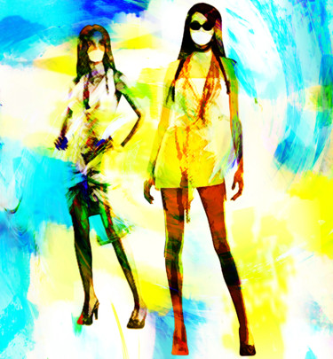 Digital Arts titled "The fashion of the…" by Gabriel Cotelle, Original Artwork, 2D Digital Work