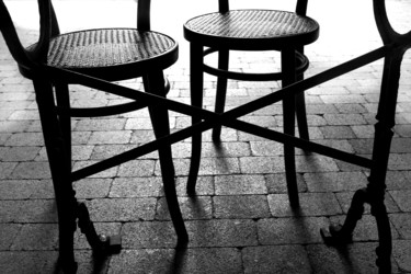 Photography titled "Les chaises" by Gabriel Cotelle, Original Artwork, Digital Photography