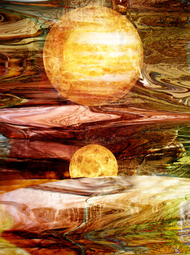 Arte digital titulada "Terra incognita -2" por Gabriel Cotelle, Obra de arte original, Trabajo Digital 2D
