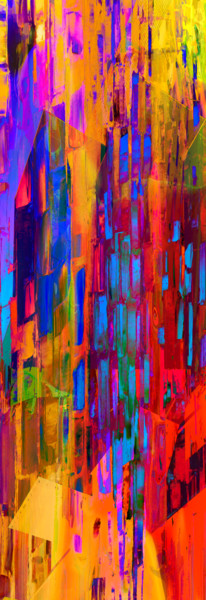 Arts numériques intitulée "light and colors 1" par Gabriel Cotelle, Œuvre d'art originale, Peinture numérique