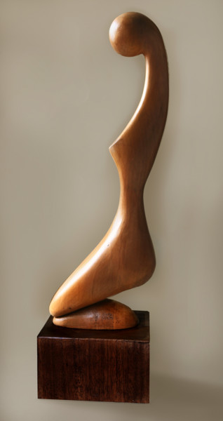 Sculpture intitulée "Plein et déliée" par Gabriel Cotelle, Œuvre d'art originale, Bois