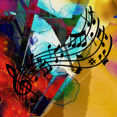数字艺术 标题为“''De la musique ava…” 由Gabriel Cotelle, 原创艺术品, 数字油画