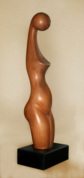 Sculpture titled "Courbes et rondeurs" by Gabriel Cotelle, Original Artwork, Wood