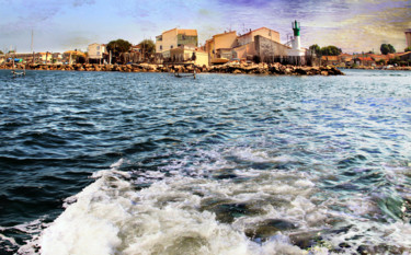 Fotografía titulada "Le petit port de pê…" por Gabriel Cotelle, Obra de arte original, Fotografía digital