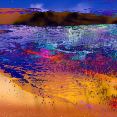 Digital Arts με τίτλο "Giboulées sur Mars…" από Gabriel Cotelle, Αυθεντικά έργα τέχνης, Ψηφιακή ζωγραφική