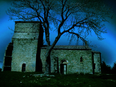 Fotografie getiteld "La vieille chapelle…" door Gabriel Cotelle, Origineel Kunstwerk, Digitale fotografie