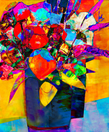 Arts numériques intitulée "J'ai rêvé de soleil…" par Gabriel Cotelle, Œuvre d'art originale, Peinture numérique
