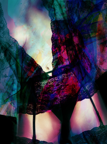 Arts numériques intitulée "Les dessous chics" par Gabriel Cotelle, Œuvre d'art originale, Photo montage
